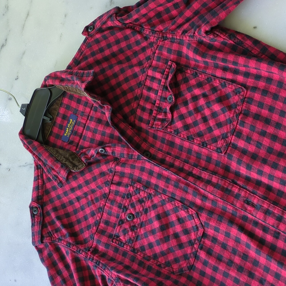 Zara Young flannel shirt L